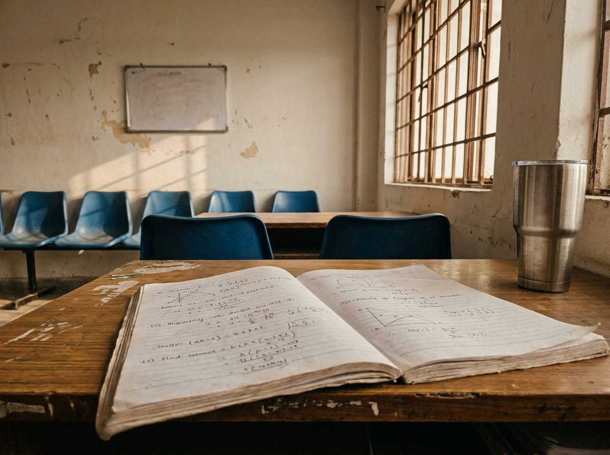 Coaching centre with students at desks
